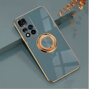 XINYEXIN Coque pour Xiaomi Redmi Note 11S 5G avec Anneau Support Rotatif &agrave; 360 Degr&eacute;s, Souple TPU Silicone Case Antichoc Housse Bague &Eacute;tui pour Redmi Note 11S 5G (6.6") - Gris (Xinyexin, neuf)