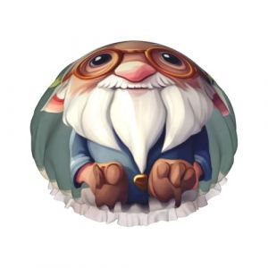 Bonnet de douche imperm&eacute;able pour homme et femme avec imprim&eacute; nain mignon (HuashanTrading, neuf)