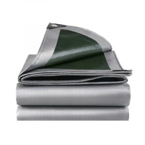 B&acirc;che imperm&eacute;able tr&egrave;s r&eacute;sistante - B&acirc;che en plastique PE &eacute;paisse 180 g/m&sup2; - R&eacute;sistante au gel et aux UV - Pour jardin, tonnelle, camping, meubles et abri de jardin (3 x 6 m) (HTDirect Store, neuf)