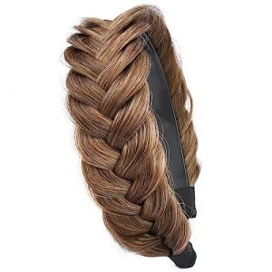 BOBIYA Bandeau Tressé Large avec Dents pour Femme - Accessoire de Cheveux (Banc de Ton) (BOBIYA Store, neuf)