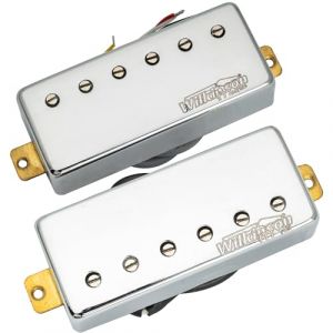 Wilkinson Série M Céramique Mini Humbucker Micros Manche et Chevalet Set pour Les Paul/Fire-bird Guitare électrique, Chrome (Musiclily Direct France, neuf)
