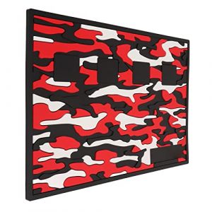 Nutriess Tapis d'outils de barbier magn&eacute;tique de camouflage antid&eacute;rapant pour tondeuses &agrave; cheveux et ciseaux Coussin de salon en silicone (Nutriess, neuf)