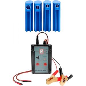 ZKTOOL Testeur d'Injecteur de Carburant, Kit de Nettoyage pour Testeur d'Injecteur 12 V, 8 Modes d'Impulsion, Outil de Nettoyage d'Injecteur DIY, avec 4 Adaptateurs d'Injecteur (ZKTOOL FR, neuf)