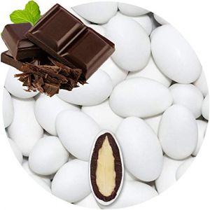 EinsSein 1 kg d'amandes au noir chocolatées chocolat blanc terne| dragees baptême, communion, célébrer, fête, candybar | Cadeaux pour les invités mariage | Bonbon aux Amande | Badem sekeri (Shopingeneur, neuf)