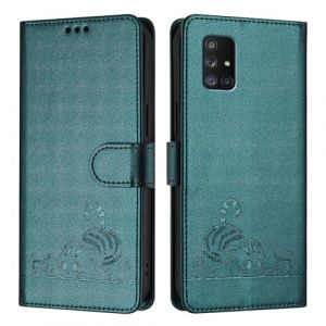 Etui Coque pour Samsung Galaxy A71 5G[Housse en Cuir] [Etui &agrave; Rabat avec Porte Carte] Pochette Case Magn&eacute;tique Clapet &Eacute;tui Portefeuille pour Samsung Galaxy A71 5G,Vert (GY-honeq☆, neuf)