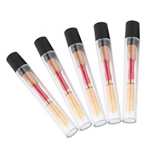 【????? ????? ??????】5 pcs d'anche de hautbois, anches de hautbois en bambou de 2,83 pouces, moyennes pour hautbois commen&ccedil;ant &agrave; jouer &agrave; double anche (Dushiw, neuf)