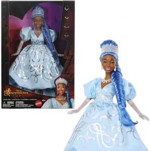 Mattel Disney Descendants 4 : The Rise of Red Poupée Cendrillon avec robe royale et accessoires inspirés du film (BRKLYN, neuf)