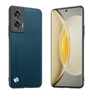 Longstong Étui Adapté à Motorola Moto G85 5G (6.6"), Housse Coque en Cuir Métallique de la Série Code - Saphir (Longstong, neuf)