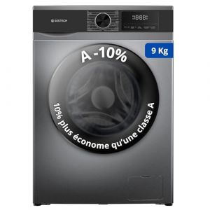 Lave-linge frontal GEDTECH GLL91400DG - 9 Kgs - 1400 tr/mn - 16 programmes - Eco - Intensif - Rapide &ndash; Tr&egrave;s Faible conso (Dark Grey, 9 Kg) (THE BEST PRICE, neuf)