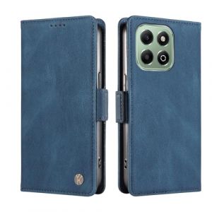 ILING Coque pour Honor X6b, Premium PU Étui Portefeuille en Cuir, avec RFID Blocage/Fentes pour Cartes/Béquille, Très Mince Antichoc Flip Case Housse (Bleu) (Wanten, neuf)