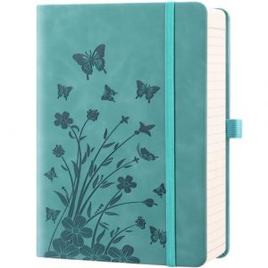 HwxBen Cahier Ligné – 365 pages, carnet en simili cuir pour femmes, format A5 college, papier 100 g/m², idéal pour le travail, les notes, le bureau, l’école et la maison – Couleur bleu sarcelle (ZT BenYu, neuf)