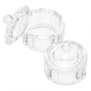 FRCOLOR 2pi&egrave;ces Godet Pour Vernis &agrave; Ongles Avec Couvercle Lot De Coupelles Verre Pour Manucure Coupelles &agrave; Ongles Pour Nail Art (Laners, neuf)