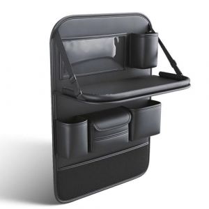 Générique Protecteur Arrière de Siège Auto, organisateur de dossier de siège de voiture en cuir avec table multifonction, pour Ford Transit Custom 2012-2023, sac de rangement suspendu voiture enfant (HeFeiJianAnLinDianZiShangWuYouXianGongSi, neuf)