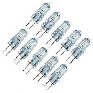 Wudaizhi 10pcs halog&egrave;ne g4 Lampe Ampoules de Lampe 6V 20W JC Type Clear Clear Asered Beads Perles Lampe en Cristal Chaud Blanc Couleur luminosit&eacute; L (xiangsing, neuf)