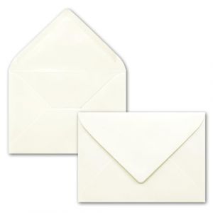 Enveloppes en blanc naturel - Lot de 75 - DIN C5 22,0 x 15,4 cm - Enveloppes avec collage humide sans fen&ecirc;tre - No&euml;l, cartes de v&oelig;ux - S&eacute;rie FarbenFroh (GUSTAV NEUSER GmbH, neuf)