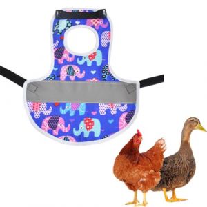 GXGM Selle de Poulet,Tablier de Selle de Poulet Poule,Gilet de Sécurité pour Poules,Réfléchissant pour Animaux de Compagnie Tablier de Poule Réfléchissant Gilet Réglable en Polyester (GXGM, neuf)
