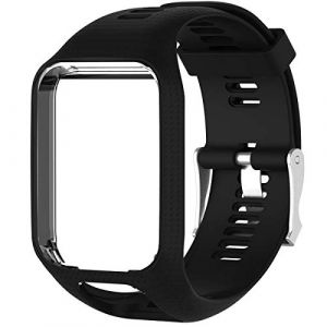 Shieranlee Sport Bracelet pour Tomtom Watch, Silicone Respirant Bracelet avec goupille &agrave; lib&eacute;ration Rapide Compatible pour Tomtom Runner 2/ Runner 3/ Spark/Golfer 2 Sports GPS Running Smartwatch (GOOSPERY-UK, neuf)