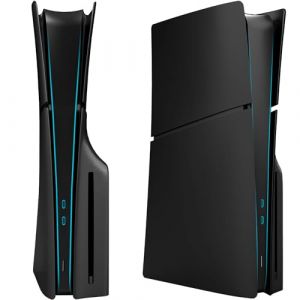 ElitePlay Coque de rechange pour PS5 Slim Noir mat Accessoires pour Playstation 5 Slim Model Disc Edition (ElitePlay, neuf)