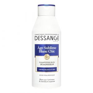 Shampoing Déjaunisseur Cheveux blancs et gris Acide hyaluronique DESSANGE - le flacon de 250mL Lot De 3 - Par Lot (Marché Parisien, neuf)