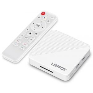 LEFFOT Android 14.0 TV Box 2025, 2Go RAM 16Go ROM, H313 4K Ultra HD Boitier TV Android pour Le Streaming TV, Soutien: Contr&ocirc;le Vocal, 2.4G & 5G WiFi 6, BT 5.4, USB 3.0, 100M Ethernet, HDR10 (LEFFOT Store, neuf)