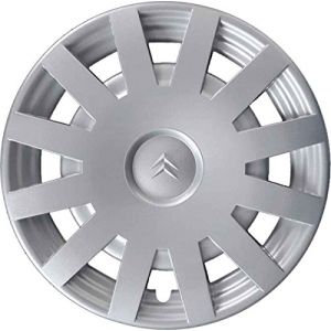 Kit de 4 enjoliveurs adaptables &ndash; pour Citroen C3 / BERLINGO &ndash; diam&egrave;tre 15" &ndash; Non d'origine (Rixto, neuf)