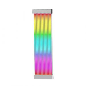 C&acirc;bles , c&acirc;ble 24 broches - C&acirc;ble d'extension avec manchon de c&acirc;ble PC, bande ARGB | C&acirc;ble RGB &agrave; manchon de bande ARGB, composants internes de PC Super lumineux, adaptateur de connecteur color&eacute; (lanotebleue, neuf)