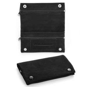 LHOEST Blague a Tabac Cuir Blague à Tabac à Rouler Homme Femme Cuir Pochette Tabac a Rouler Porte-Cigarettes Vintage Blague a Tabac Noir Brun Gris Kaki Bleu avec Compartiments (LINHao, neuf)