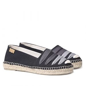 Espadrille pour Femme en Tissu de Coton - Rose - Noir, 37 EU (TONI PONS, neuf)