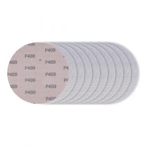 SALI Grille abrasive &Oslash; 225mm 10 pi&egrave;ces Disques abrasifs grain 400 Disques auto-agrippants Feuilles abrasives Papier abrasif pour ponceuse de cloisons s&egrave;ches Ponceuse girafe Ponceuse murale Ponceuse (SALITools, neuf)