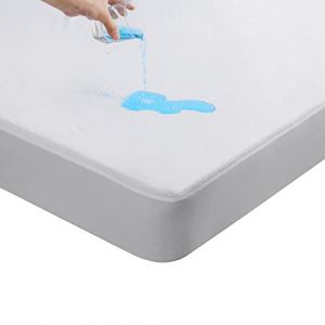 Beedsooth Protege Matelas 180x200 cm Imperméable, Bambou Alèse Protege, Doux Hypoallergénique Alese 180x200cm，Anti Acarien et Bactérien,Respirable，Couvre de Matelas Extensible Bonnets Bonnet 30 cm (SWEET BEDDING, neuf)