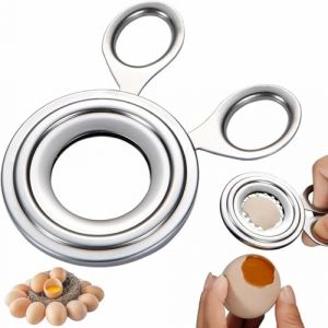 Coupe-oeuf en Acier Inoxydable,Ouvre - oeufs,Coupe-Œuf Coque Argent,Oeufs Coupe Coque,Ouvre-oeuf à la Coque,Décapant pour Oeufs Coupe-oeufs,Ciseaux à Oeufs Décapant la Coquille,Coupe Oeuf à la Coque (Deppr, neuf)