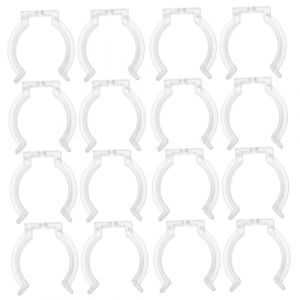 DECHOUS 20 Pièces Pince pour lampe fluorescente clips de montage pour tubes au néon clip de fixation du tube de lampe tube fluorescent panier d'ampoule clips de lumière de corde Plastique (Delicious.C, neuf)