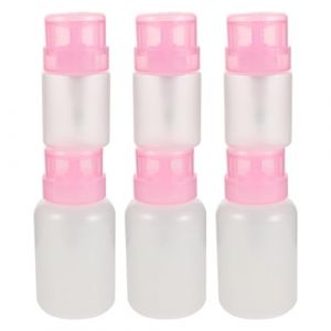 POPETPOP 6pi&egrave;ces Flacon Pompe pour Dissolvant &agrave; Ongles et Flacon Souple Vide pour Vernis &agrave; Ongles Distributeur &agrave; Poussoir Anti-fuite (Riser Treasure, neuf)
