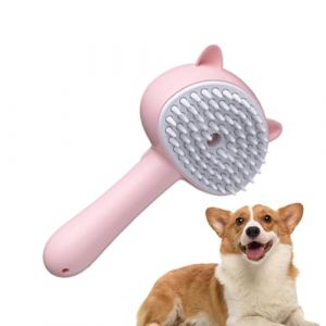 Ruwshuuk Brosse à vapeur pour chats | Brosse de toilettage électrique rechargeable à main avec vapeur – Poignée ergonomique fournitures de perte de poils – Outils de toilettage multifonctions pour (cratilent, neuf)