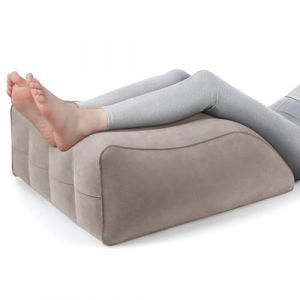 Coussin Jambes, Oreiller Elevation Jambes, Améliore la Circulation et Réduit L'enflure, Confortable et Portable Coussins Relève-Jambes, Oreiller Surélevé Jambes Gonflable (Brun) (Fotalent Store, neuf)