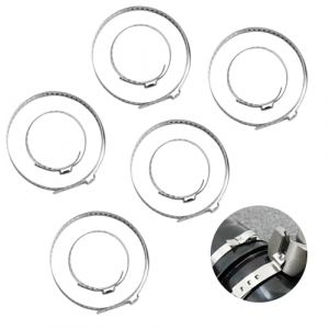 Ensemble de 10 Pinces Collier Soufflet de Cardan Universel en Acier Inoxydable,Collier de Serrage Inox,Kit de Colliers Réglables pour Soufflet de Cardan, Convient à la Plupart des Véhicules (RongTianYu, neuf)