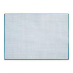 younikat Bloc de papier millim&eacute;tr&eacute; pour &eacute;crire et dessiner I d&eacute;tachable I math&eacute;matiques I bureau &eacute;cole I DIN A3 I grand format I bleu I Offset 90 g/m&sup2; 40 feuilles I dv_782 (easydruck24, neuf)