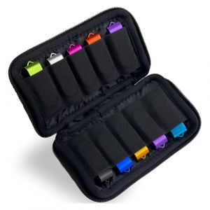 Sac de Rangement pour Clé USB, Case de Stockage, Étui de Rangement, Organisateur Accessoires Electroniques USB avec 10 Emplacements pour Jump Drives/Pen Drive/Thumb Drive/Flash Drive, Noir, 1 Pièce (CUTTY, neuf)