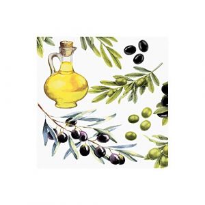 Lot de 20 serviettes de table à l'huile d'olive 33 cm (Malagro Versandhandel - Expédition depuis l'Allema, neuf)