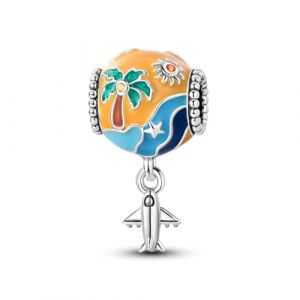 NARMO Charme de Pandora bracelet 925 argent charme avion pendentif charme femmes bracelet (NARMO-FR, neuf)