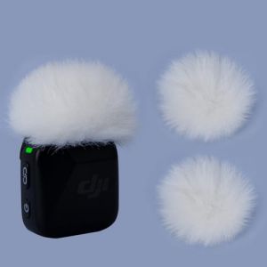 YOUSHARES Bonnette Micro Anti-Vent Compatible avec DJI Mic Mini, Mousse Micro en Fourrure Anti-Pop, Filtre Anti-Pop Pour Micro sans Fil DJI Mic Mini, Micro Cravate Bonnette pour Streaming (Blanc) (Heartorigin-FR Direct, neuf)