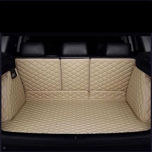 Tapis Coffre Voiture pour Citroen DS7 Crossback 2000-2024 2025, Cuir PU Imperm&eacute;able Durable Antid&eacute;rapant Et Anti-Usure Anti Rayures Protection(Beige) (SQQYYDS, neuf)