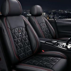 Chifeng Lot de 2 housses de si&egrave;ge de voiture en cuir universelles pour Nissan Almera Juke Leaf Navara Pathfinder Patrol Y60 Y61 Pulsar Qashqai X-Trail Xtrail Xtrail (Chifeng, neuf)