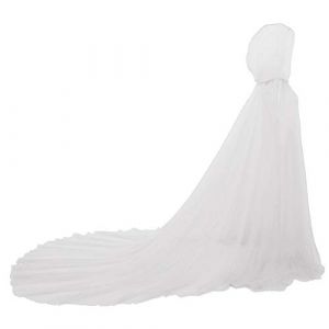 GRACEART Femme T&uuml;ll Cape de Mari&eacute;e pour Mariage Soir&eacute;e Longueur Mousseline (Blanc) (Hd-Shop, neuf)