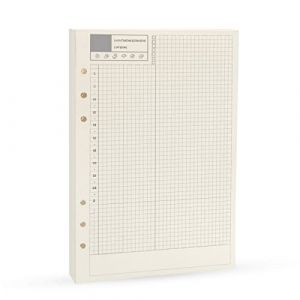 Harphia Recharge A5 pour Planificateur Quotidien, 6 Anneaux de Reliure, Pages Int&eacute;rieures, Recharge de Carnet &agrave; Spirale pour Agenda Filofax Gucci LV (5,59 x 8,27") (Harphia Gift Stationery, neuf)