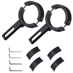 Suysion Support Phare Moto Universel 38&ndash;60 mm &ndash; Collier de Fourche et de Guidon &ndash; Support de Lumi&egrave;re Moto R&eacute;glable Sans Per&ccedil;age &ndash; Pour Projecteur Additionnel et Antibrouillard (Yuanshida-Eu, neuf)
