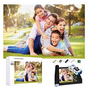 Puzzle Personnalisé avec votre Photo 1000/500/300/120 Pièces Adultes et Enfants en Bois-Puzzle en personnalisé à partir de Votre Propre Image,Cadeau personnalisé - Cadeau Original (jieyangsm, neuf)