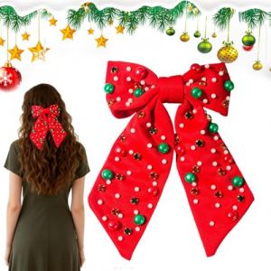 De Cheveux De No&euml;l,Barrette De Mode Avec Strass Et Perles | Barrettes De Cheveux Pour Les Femmes | Pour Femmes Et Filles Pour Les F&ecirc;tes De No&euml;l Et C&eacute;l&eacute;brations (chaasf, neuf)
