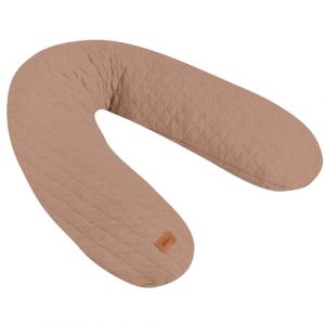 BÉABA, Big Flopsy, Coussin Allaitement/Grossesse, Oreiller Maternité, Multifonctions, Convient pour Dormir/Allaiter, Soutien, Détente et Confort Optimal, Nuit Apaisée, Fleur de Coton, Oekotex, Cacao (Aubert, neuf)