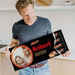 XXL Mars Barre de chocolat personnalisée - Personnalisez votre boîte de chocolat au lait géante, le cadeau pour les femmes, les hommes (XXL Mars) (YourSurprise, neuf)